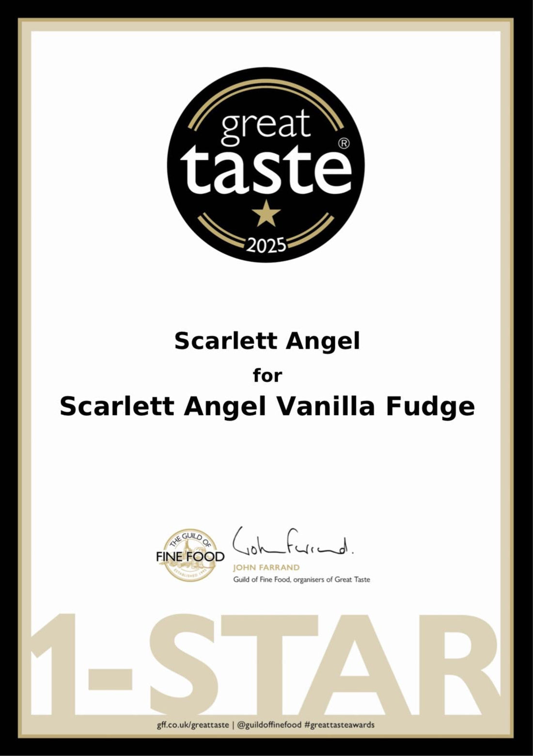We are Great Taste Award 2025 Winners!!